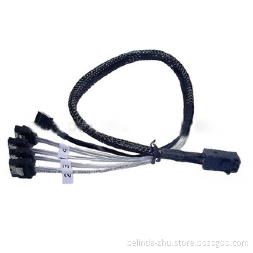 HD Sas Sff-8643 to 4xsata Internal Cable